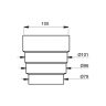 Lindab Guttering - Drain Connector (HD Polythene) MRT