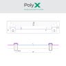 Poly X Modular Polycarbonate Roof Sheet - Clear