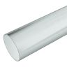 Plastic Guttering Half Round - Down Pipe - 65mm - White