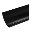 Plastic Guttering Half Round - 114mm x 51mm - Black