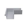 Lindab Steel Guttering - 90° 140mm External Rectangular Gutter Angle 90° - Magestic Galvanised
