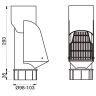 Lindab Guttering - Self-cleaning Leaf Trap (HD Polythene) SLS 100mm