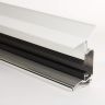 Poly X Aluminium Glazing Bar Wallplate - White