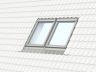 VELUX EKJ 4021E Twin Recessed Combination Tile Flashing Installation Kit with 100mm Gap