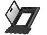 VELUX GVK 0000Z Double-Glazed Manual Side Hung Cold Room Roof Window - 46x61cm - Black Polyurethane/Aluminium