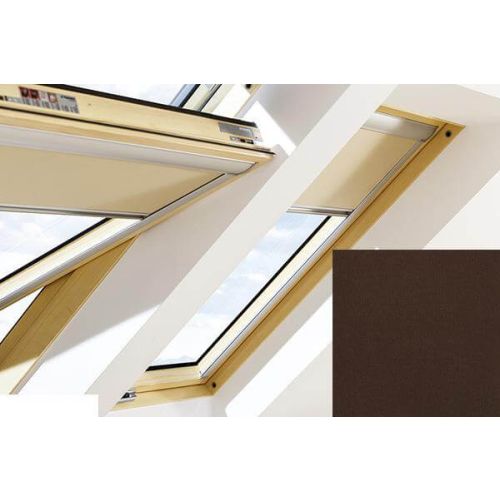 Fakro - ARF II 257 - Manual Blackout Blind - Chocolate
