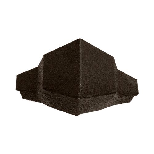 Britmet Pantile 2000 - Metal Hip End Cap - Tudor Brown