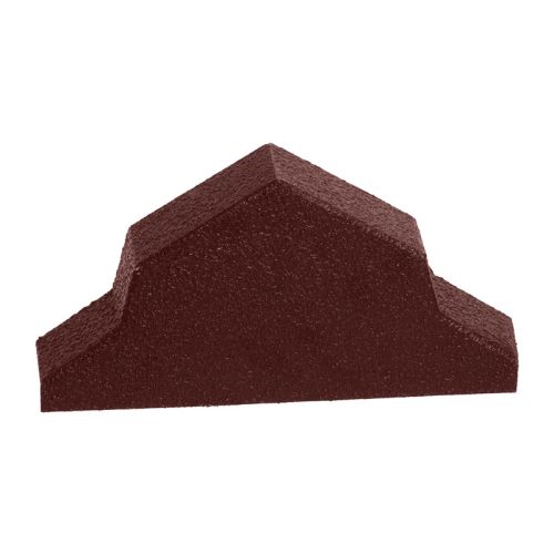 Britmet Pantile 2000 - Metal Ridge End Cap - Antique Red