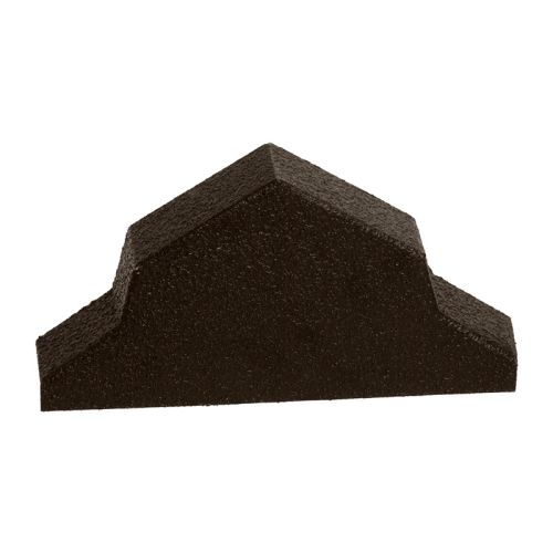 Britmet Pantile 2000 - Metal Ridge End Cap - Tudor Brown