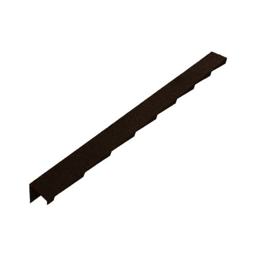 Britmet Plaintile - Metal Left Hand Barge - Bramble Brown (1250mm)