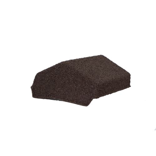Britmet Shingle - 135 Degree Metal Slimline Ridge End Cap - Bramble Brown