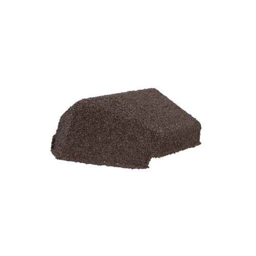 Britmet Shingle - 90 Degree Metal Slimline Ridge End Cap - Bramble Brown
