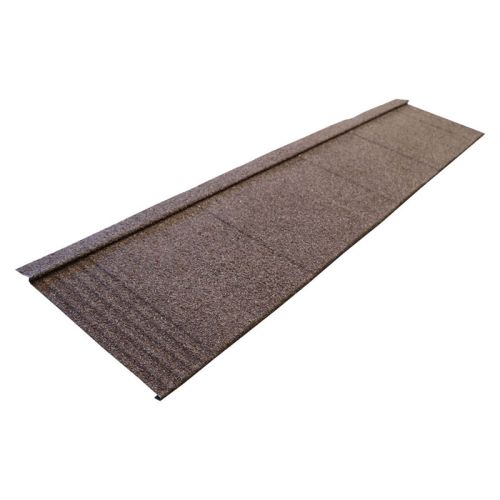 Britmet Shingle - Metal Roof Tile -  Bramble Brown