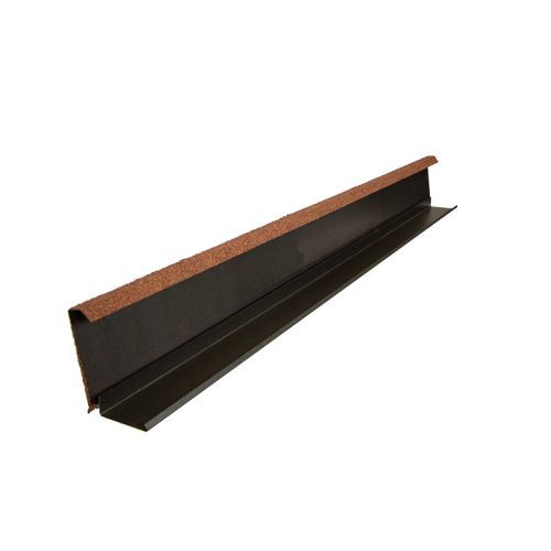 Britmet Shingle - Metal Barge Soaker - Rustic Terracotta