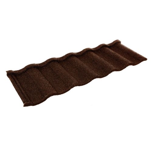 Britmet Villatile - Lightweight Metal Roof Tile - Rustic Brown (0.45mm)