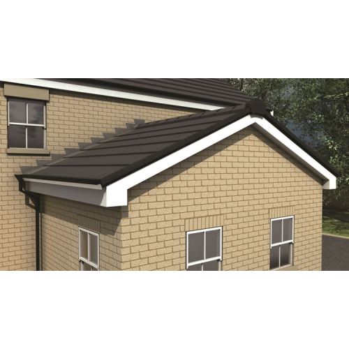 Timloc Refurb Dry Fix Continuous Verge for Slate/Flat Tiles - 60 x 92 x 3000mm - Grey (Pack of 4)