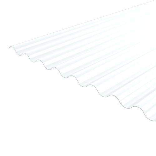 Corrugated Metal Sheet - 13.5/3 Profile - 0.7mm - PVC Plastisol Pure White