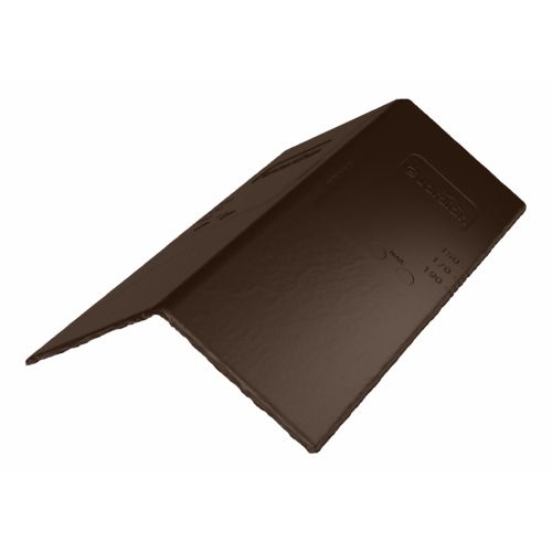 Guardian Synthetic Slate Ridge & Hip Tile - Brown (Pack of 6)