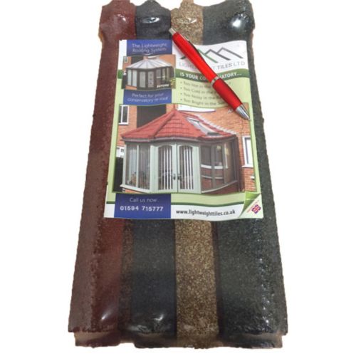 Lightweight Tiles - Roof Tile Sample Pack - Multicolour