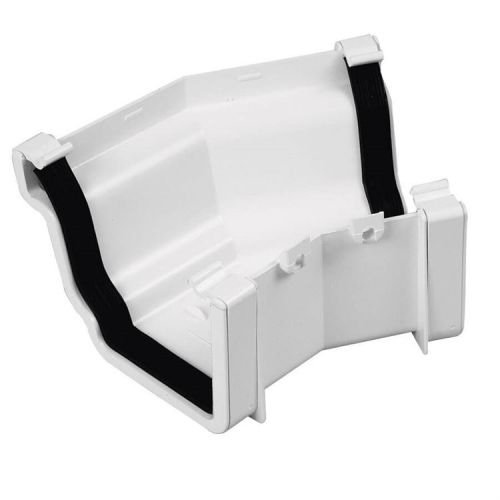 UPVC Universal Plus Squareline Guttering - External Angle - 128mm x 88mm