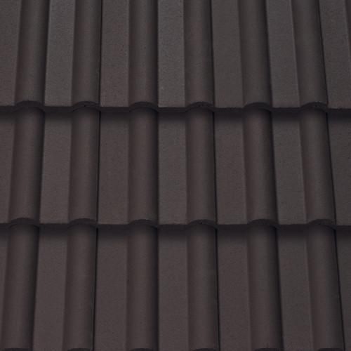 Sandtoft Double Roman Concrete Roof Tile - Smooth Brown