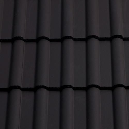 Sandtoft Double Roman Concrete Roof Tile - Smooth Dark Grey