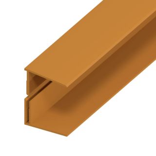 UPVC Shiplap Cladding - Edge Trim - 125mm - Golden Oak (5m)
