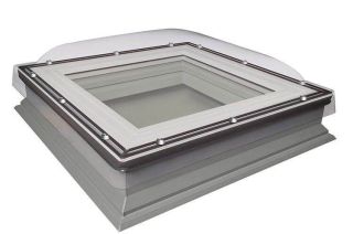 Fakro Flat Roof Window - Domed and Manually Opening - Laminated Double Glazing [DMC-C P2]