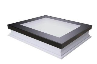 Fakro Flat Roof Window - Flat and Non-Opening - Passive Quadruple Glazing [DXF-D U8]