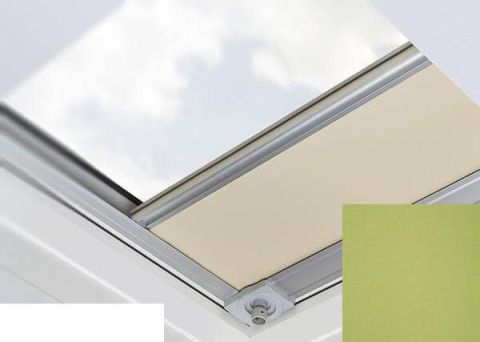 Fakro - ARF/D II 233 - Flat Roof Manual Blackout Blind - Olive Green