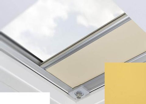 Fakro - ARF/D II 258 - Flat Roof Manual Blackout Blind - Mustard