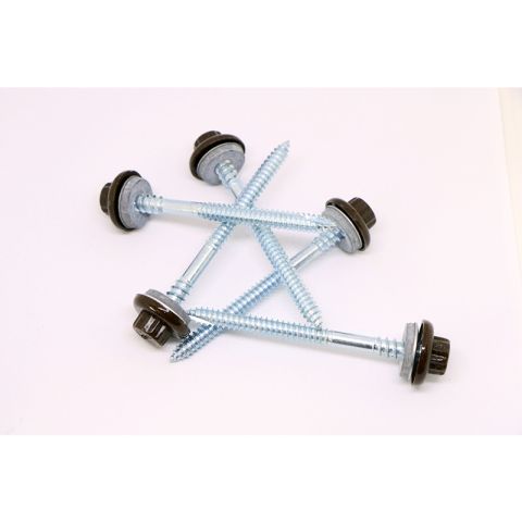 Britmet - Pantile 2000 - Main Fixings - Tudor Brown - 85mm
