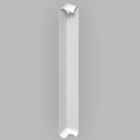Fascia Board - Bull-nosed 90˚ External Corner Trim - 500mm - White