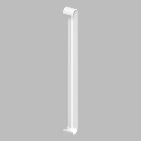 Fascia Board - Bull-nosed Joint Trim - 500mm - White