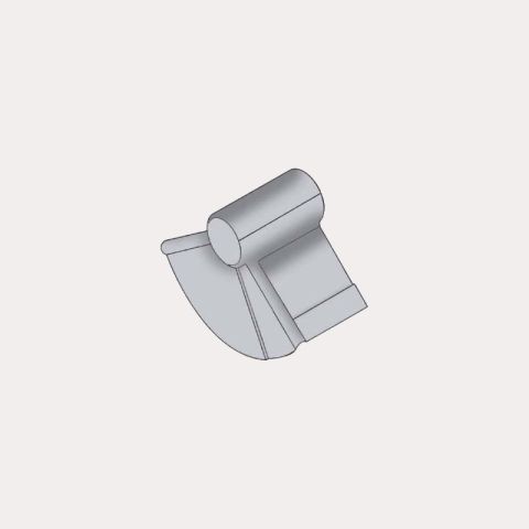 Swisspearl Cemsix Big Six Fibre Cement Two-Piece Adjustable Roll Top Finial