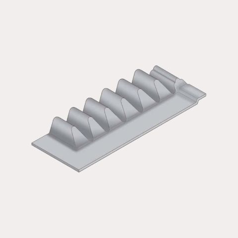 Swisspearl Cemsix Big Six Fibre Cement Eaves Filler - 1086mm (Natural Grey)