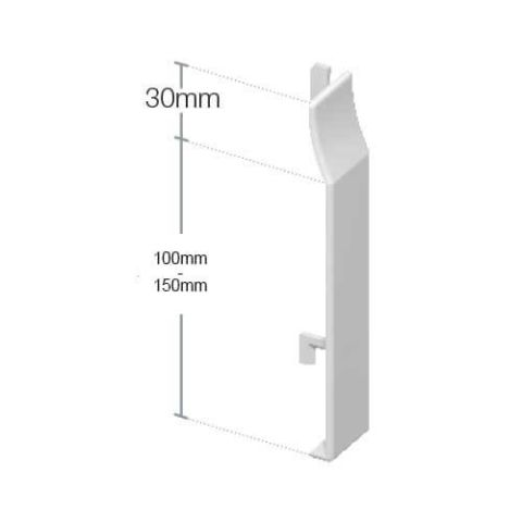 Cladding butt joint size