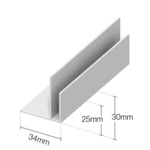 Cladding edge trim size