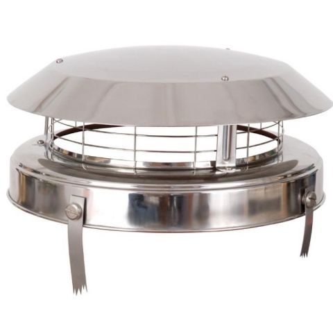 Anti-Downdraught Chimney Cowl and Birdguard - 170mm to 250mm