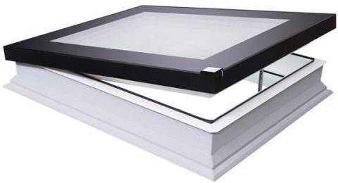 Fakro Flat Roof Window - Flat and Electric Opening  - Passive Quadruple Glazing [DEF-D U8]