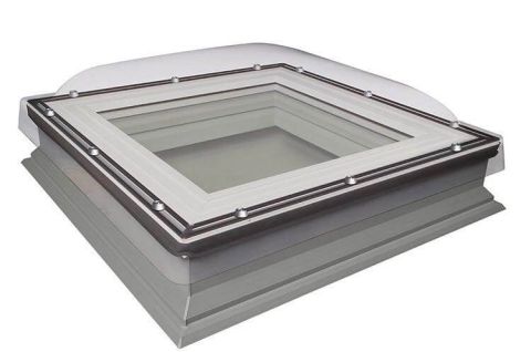 Fakro Flat Roof Window - Domed and Manually Opening - Laminated Double Glazing [DMC-C P2]