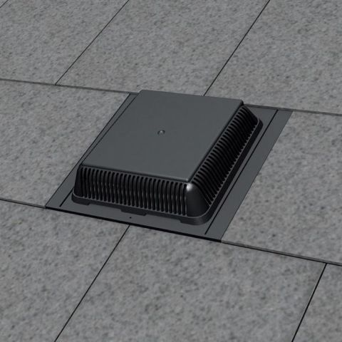 Manthorpe Hooded Slate Vent - 600 x 300mm - Black (Pack of 10)