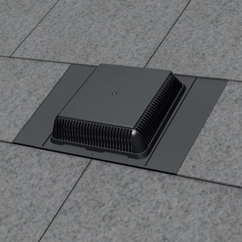 Manthorpe Hooded Slate Vent - 600 x 450mm - Black (Pack of 5)
