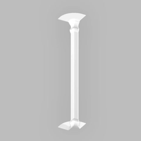 Fascia Board - Ogee 90˚ Internal Corner Trim - 350mm - White