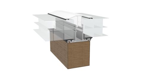 Poly X Rafter Supported Glazing Bar