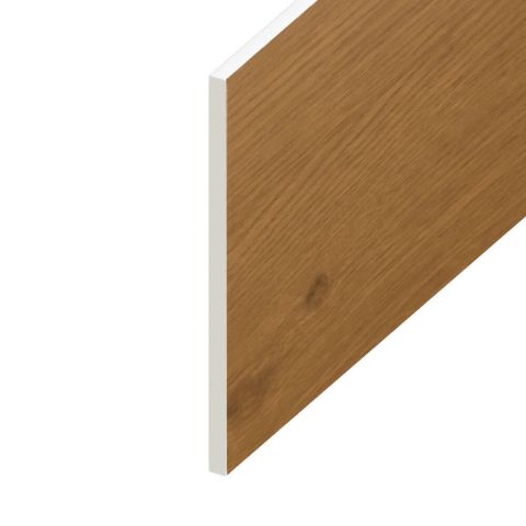 Soffit UPVC Board - Flat 300mm x 9mm - Irish Oak (5m)