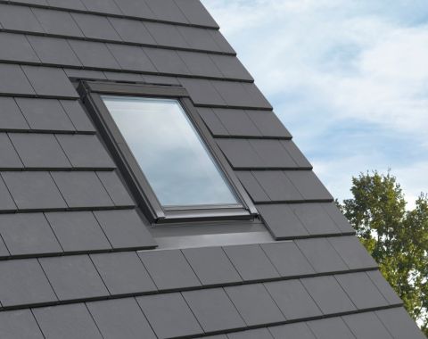 VELUX EDT 1000 Flat Tile Flashing Kit with BFX Underfelt Collars