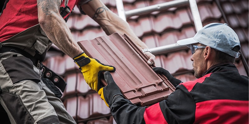 clay roof tiles